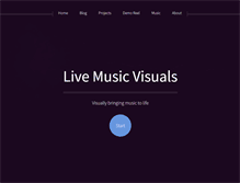 Tablet Screenshot of livemusicvisuals.com